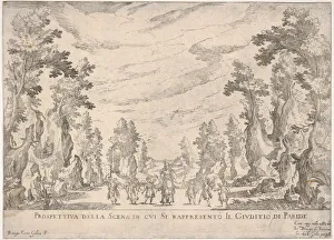 Print of The Judgment of Paris, 1608