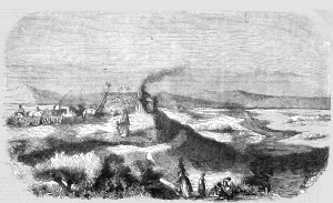 Nineteenth Century Landscape Paintings Prints: View of the Sereth, 1854. Creator: Unknown