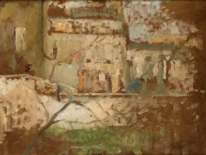 Print of Olga Boznanska's Two-Sided Studio Window View