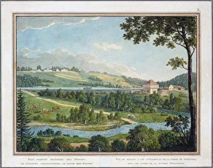 View of the Watermill in the Estate of Olgovo near Moscow, Mid of the 19th cen. Artist: Anonymous View of the Watermill in the Estate of Olgovo near Moscow, Mid of the 19th cen. Artist: Anonymous