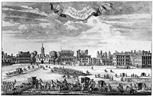 View of Whitehall from St Jamess Park, 17th-18th century, (1908) View of Whitehall from St Jamess Park, 17th-18th century, (1908)