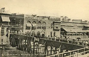 Prints of Side View of Whiteley Bridge, Basra, c1918-c1939. From an album of postcards Images Dated 2019 February: Side View of Whiteley Bridge, Basra Print, c1918-c1939