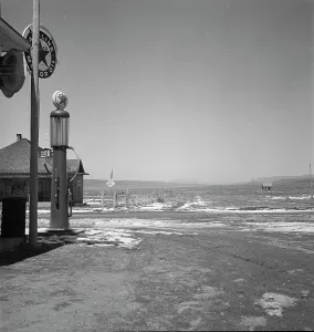 FSA Photography Collection Prints: View of Widtsoe area from general store, Utah, 1936. Creator: Dorothea Lange