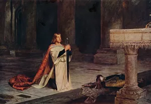 The Vigil, c1884, (1938). Artist: John Pettie The Vigil, c1884, (1938). Artist: John Pettie