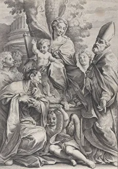 Virgin and Child with Saint Liborius and Carlo Borromeo, 1693-95., 1693-95 Virgin and Child with Saint Liborius and Carlo Borromeo, 1693-95., 1693-95