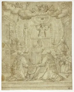 Roman Catholicism Art Prints: Vision of Saint Gregory, n.d. Creator: Unknown