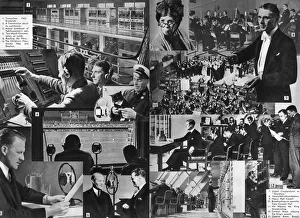 Print of A visit to the BBC, 1937
