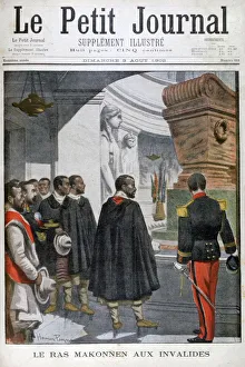Visit of Ras Makonnen to Les Invalides in Paris, 1902 Visit of Ras Makonnen to Les Invalides in Paris, 1902