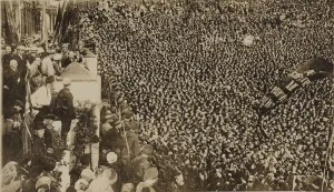 Vladimir Lenin at the opening ceremony of the II Comintern World Congress in Petrograd on July 19, 1 Vladimir Lenin at the opening ceremony of the II Comintern World Congress in Petrograd on July 19, 1