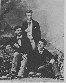 Von Meck Trio. Wladyslaw Pachulski (standing) with Pyotr Danilchenko and Claude Debussy Von Meck Trio. Wladyslaw Pachulski (standing) with Pyotr Danilchenko and Claude Debussy