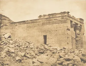Vue du pronaos du Temple de Dandour (Tropique du Cancer), April 7, 1850 Vue du pronaos du Temple de Dandour (Tropique du Cancer), April 7, 1850