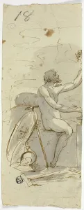 Brown Ink Artwork Prints: Vulcan, n.d. Creator: Unknown