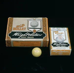 W and D Bullet Mesh Golf Ball Print, c1900
