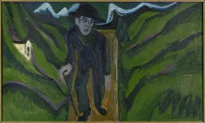 Ernst Ludwig Kirchner Prints: The Walker, 1922