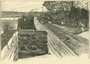 On the Walls of Berwick, Looking Across the Tweed, 1898. Creator: Unknown On the Walls of Berwick, Looking Across the Tweed, 1898. Creator: Unknown