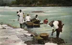Washerwomen, Charges River, Panama, early 20th century Washerwomen, Charges River, Panama, early 20th century