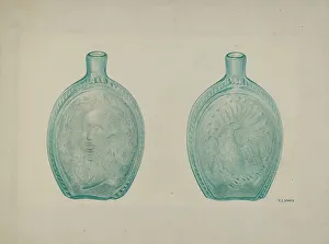 Washington Eagle Flask Print, c. 1942