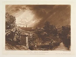 Water Cress Gatherers, Rails Head Ferry Bridge, Twickenham (Liber Studiorum, pa Water Cress Gatherers, Rails Head Ferry Bridge, Twickenham (Liber Studiorum, pa