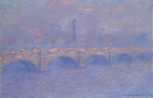 London Geographical Features Prints: Waterloo Bridge, Sunlight Effect, 1903. Creator: Claude Monet