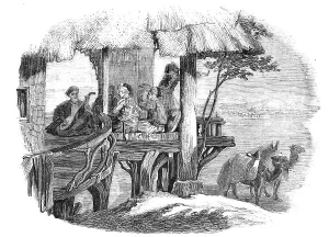 British Newspaper Prints: Wayside Cafe, 1857. Creator: Unknown