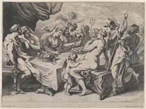The Wedding Feast of Peleus and Thetis, 1636-79. Creator: Frans van den Wyngaerde The Wedding Feast of Peleus and Thetis, 1636-79. Creator: Frans van den Wyngaerde
