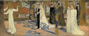 Prints of Wedding Procession, c1892-c1893. Found in the collection of the State Hermitage, St Petersburg Maurice Denis Prints: Wedding Procession Print, State Hermitage Collection