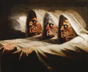 The Weird Sisters (The Three Witches), ca 1782. Artist: Fussli (Fuseli) The Weird Sisters (The Three Witches), ca 1782. Artist: Fussli (Fuseli)