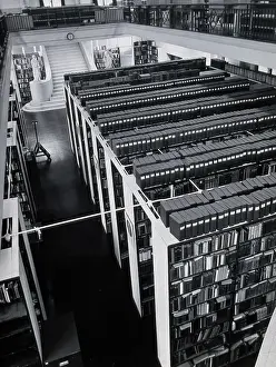 Print of The Wellcome Building's Hall of Statuary in London, c1960