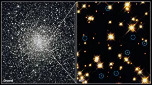 White dwarf stars in Globular Cluster M4H Bond (STSCI) White dwarf stars in Globular Cluster M4H Bond (STSCI)