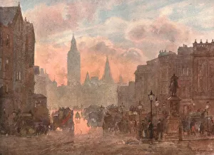 Whitehall from Charing Cross, c1899, (c1900). Creator: Unknown Whitehall from Charing Cross, c1899, (c1900). Creator: Unknown