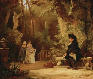 The Widower, ca 1860 Print from Residenzgalerie Salzburg