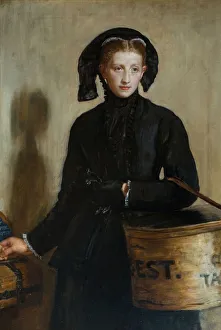 John Everett Millais Paintings Prints: A Widows Mite, 1870. Creator: John Everett Millais