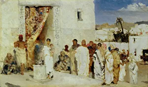 The Widows Mite, 1890s. Artist: Kotarbinsky, Vasilii (Wilhelm) Alexandrovich (1849-1921) The Widows Mite, 1890s. Artist: Kotarbinsky, Vasilii (Wilhelm) Alexandrovich (1849-1921)