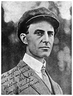 Wilbur Wright, American aviation pioneer, 1908 (1956) Wilbur Wright, American aviation pioneer, 1908 (1956)