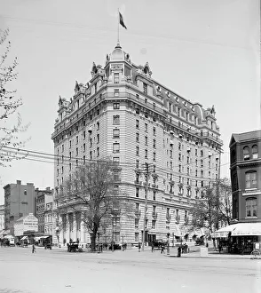 Washington DC Buildings Prints: Willard's Hotel, Washington, c1902. Creator: William H. Jackson