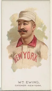 1888 William Ewing Baseball Print, N29 Series 2
