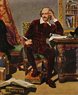 William Shakespeare 1564-1616. - Gemalde von J. Faed, 1934 William Shakespeare 1564-1616. - Gemalde von J. Faed, 1934
