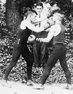 Early 20th-Century Boxing Print, Baltimore MD c1910-15