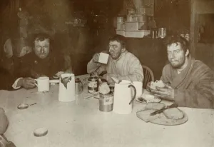 Wilson, Bowers, and Cherry-Garrard on Their Return from Cape Crozier, 1 August 1911, (1913) Wilson, Bowers, and Cherry-Garrard on Their Return from Cape Crozier, 1 August 1911, (1913)