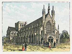 Gothic Buildings In England Prints: Winchester, c1910