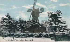 Winter Landscape England Prints: The Windmill, Wimbledon Common, c1910