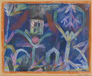German Watercolour Art Prints: Window in the Garden