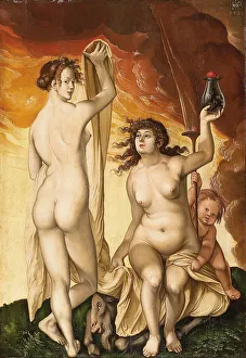 Two Witches. Artist: Baldung, Hans (1484-1545) Two Witches. Artist: Baldung, Hans (1484-1545)
