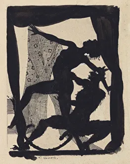 Witchcraft In Literature Prints: Woman and devil