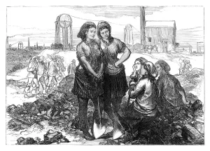 Work girls at the Wigan Collieries, late 19th century Work girls at the Wigan Collieries, late 19th century