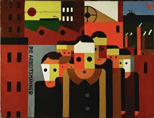 Berlin Street Scene Prints: The Working Men, 1925. Creator: Seiwert, Franz Wilhelm (1894-1933)
