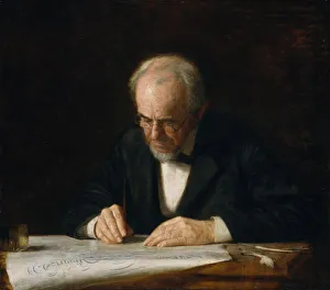 Prints of The Writing Master, 1882 Thomas Eakins Prints: Thomas Eakins' The Writing Master, 1882 Print