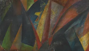 Abstract Art Russia Prints: Yellow Mountain