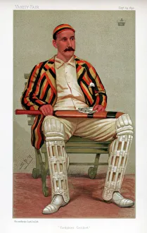 'Yorkshire Cricket', 1892. Artist: Spy 'Yorkshire Cricket', 1892. Artist: Spy