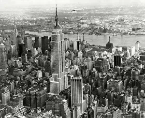 Aerial view of the Empire State Building in New York Aerial view of the Empire State Building in New York